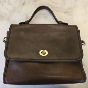RARE VINTAGE Coach Court Mahogany Satchel Bag - 9870